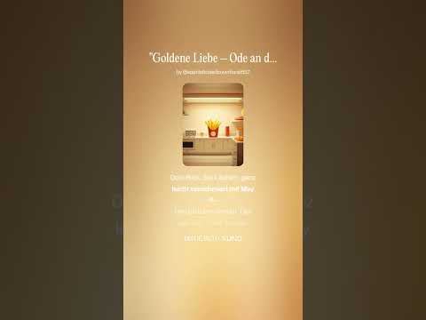 Goldene Liebe – Ode an die Pommes fröhlich