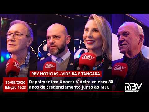 RBV Notícias Videira e Tangará - 25/08/2026 - Edição 1623