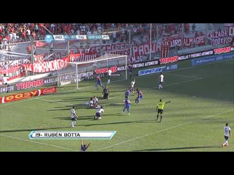 Gol de Botta. Independiente 0 - Tigre 1. Torneo Inicial 2012. Fecha 12. Fútbol Para Todos