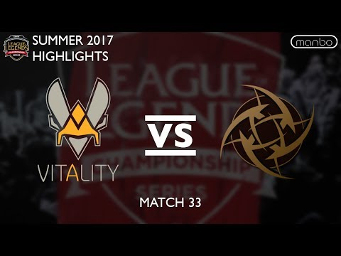 VIT vs NIP All Games Highlights EU LCS Summer 2017 Team Vitality vs Ninjas in Pyjamas LoL eSports