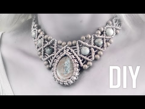 Snaky Macramé Necklace Tutorial