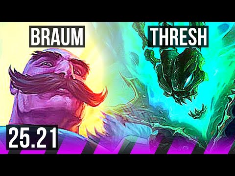 BRAUM & Kai'Sa vs THRESH & Ziggs (SUP) | KR Master | 25.21