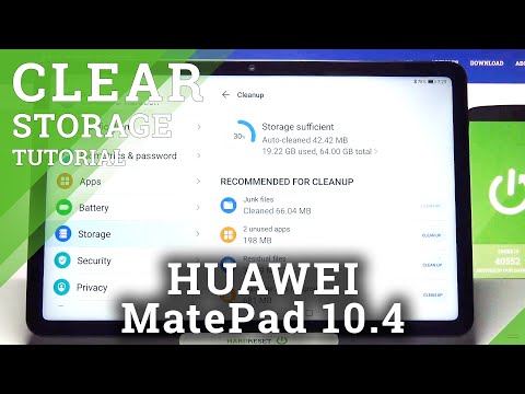 How to Clean Storage in HUAWEI MatePad 10.4 – Remove Storage Section