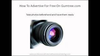How To Advertise For Free On Gumtree.com