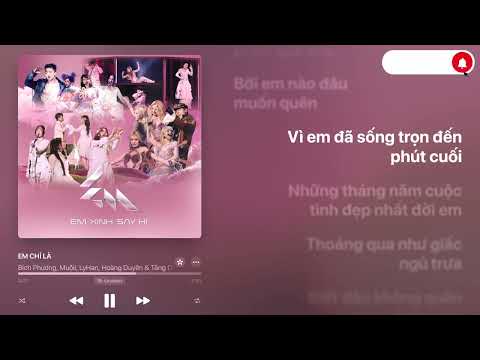 (Karaoke Beat Chuẩn) EM CHỈ LÀ - Bích Phương, Muộii, Hoàng Duyên, LyHan, Tăng Duy Tân