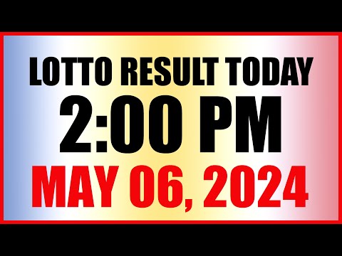 Lotto Result Today 2pm May 6, 2024 Swertres Ez2 Pcso