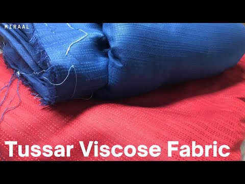 Viscose/rayon tussar viscose fabric, plain/solids