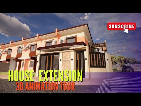 House Extension 3D Design (End Lot) | Full Exterior Animation Tour