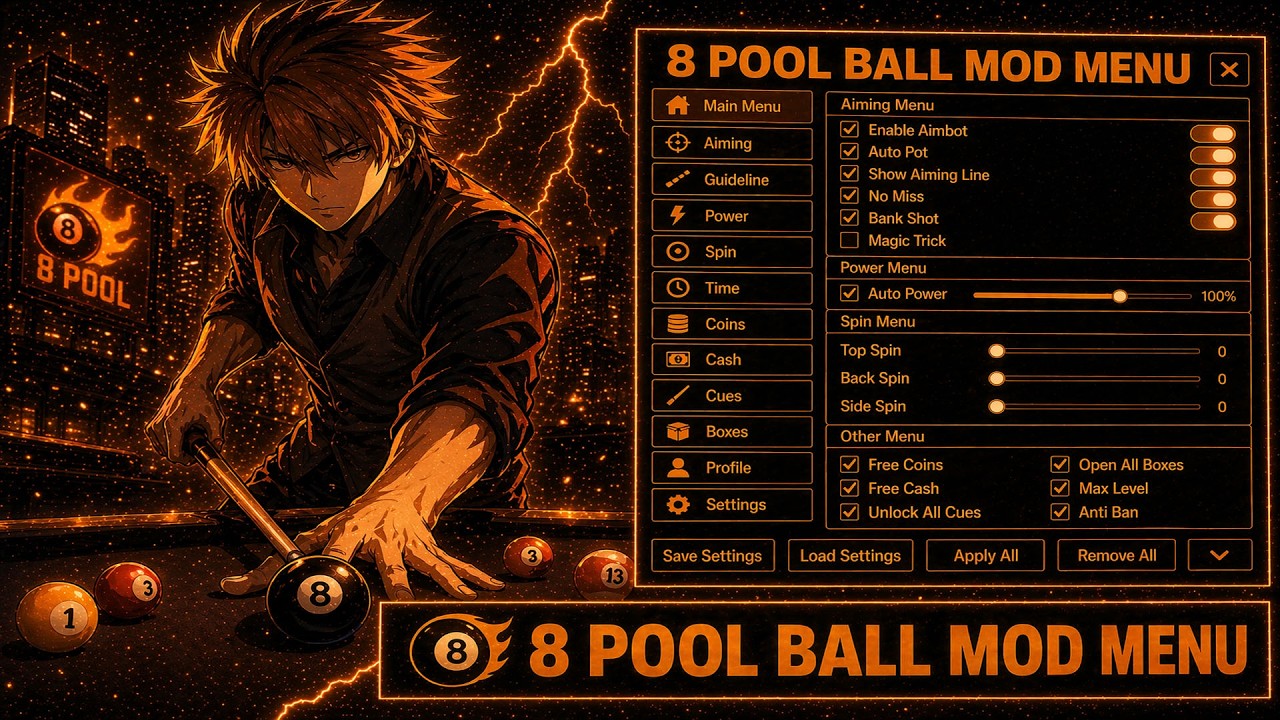 8 Ball Pool Mod Menu – Powerful Hack *Free* with Auto Pot, Stat Max & Quick Wins