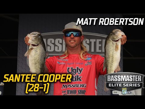 Matt Robertson leads Day 1 of Bassmaster Elite at Santee Cooper with 28 pounds, 1 ounce