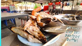 UNLIMITED Thai SEAFOOD BUFFET All For Less Than $12 | Hat Yai, THAILAND