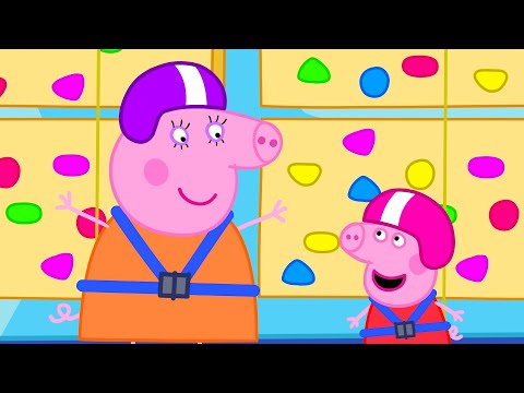 Capa de Corrida de escalada da Peppa e da Mamãe Pig  | Contos da Peppa Pig