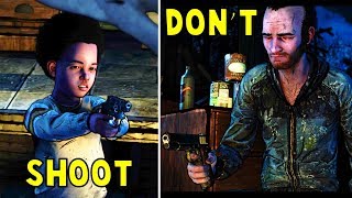 AJ Shoots vs Don't Shoot vs Attack the Stranger -All Choices- The Walking Dead The Final Season HD