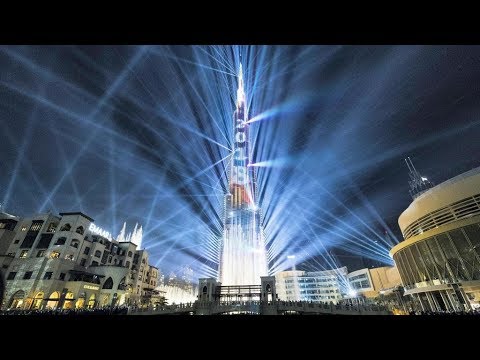 "Light Up 2018" - Burj Khalifa, Dubai