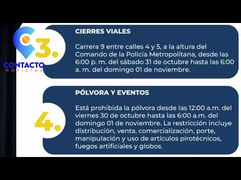 La Alcaldía de Popayán decretó medidas restrictivas para garantizar la seguridad durante Halloween