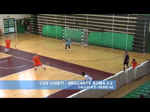 Calcio a 5 (Serie A2): Cus Chieti - Brillante Roma 2-2