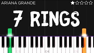 Ariana Grande - 7 Rings | EASY Piano Tutorial
