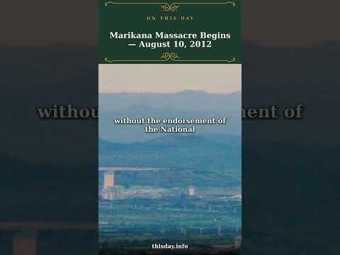 How Did the Marikana Massacre Unfold?