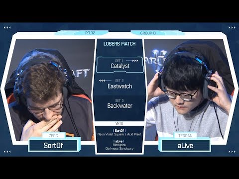 [TW] StarCraft2 - SortOf vs aLive - 2018 GSL S2 CodeS Ro.32 GroupD Match4