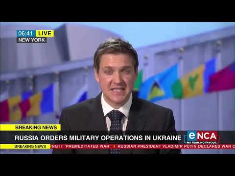 Russia orders military operations in Ukraine