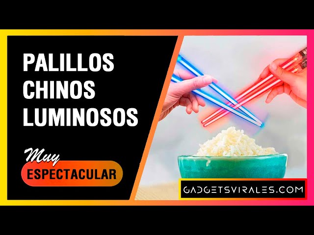 Vídeo relacionado con Palillos de sable de luz, SOARFLY 2 pares de palillos LED con 9 modos de color, Lightsaber Chopsticks sin BPA, reutilizables, palillos luminosos para cocinas, cenas, sushi, fiestas, cubiertos