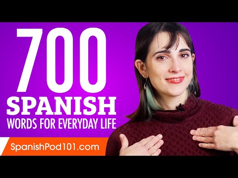 700 Spanish Words for Everyday Life - Basic Vocabulary #35