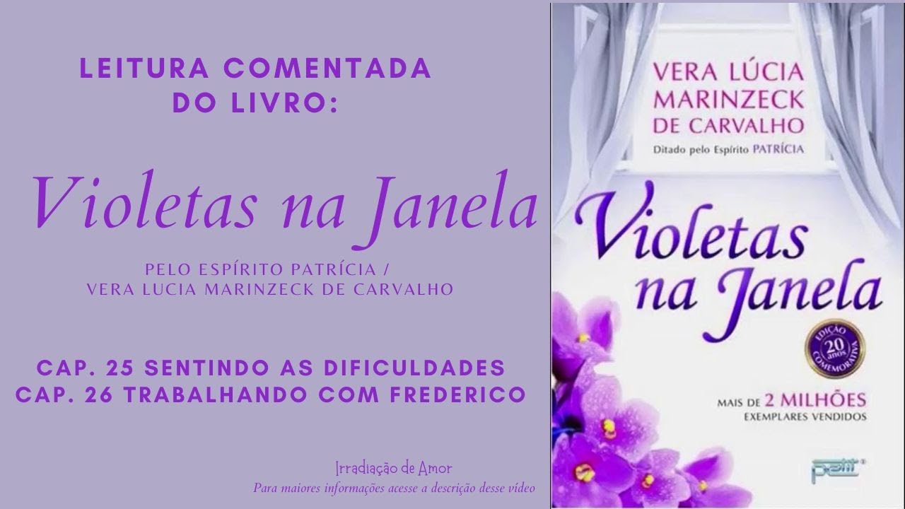 Leitura Comentada do Livro: Violetas na Janela - Cap. 25 (2),  Cap. Trabalhando com Frederico