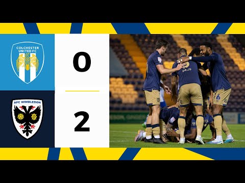 Colchester United 0-2 AFC Wimbledon 📺 | Tilley brings double delight for Dons ✌️ | Highlights 🟡🔵