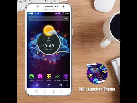 Neon Glitter Flower Jellyfish Theme Video