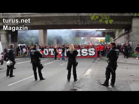 Rot-Weiss Essen fans in Oberhausen September 2019