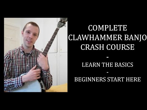 COMPLETE CLAWHAMMER BANJO CRASH COURSE | EASY beginner lesson (tabs included)