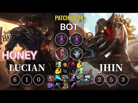 SHG Honey Lucian vs Jhin Bot - KR Patch 10.24