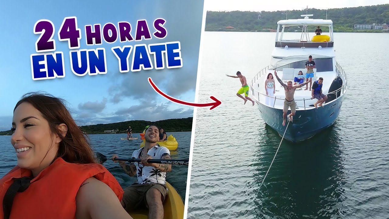 24 HORAS EN UN YATE 🛥 CON EL EX TEAM JUKI 😱 Kimberly Loaiza