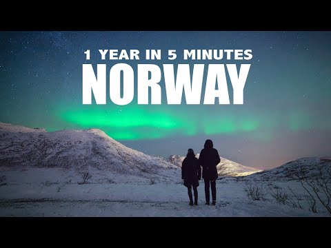NORWAY | 1 year in 5 minutes (Oslo, Bergen, Tromsø, Stavanger, ...)