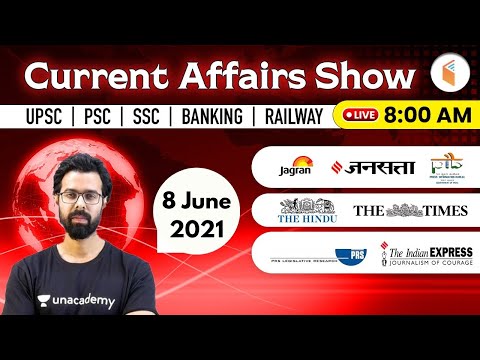 8:00 AM - 8 June 2021 Current Affairs | Daily Current Affairs 2021 by Bhunesh Sir | wifistudy