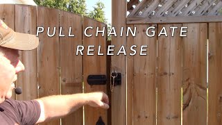 Pull Chain Gate Release Hardware