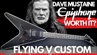Video thumbnail for Epiphone Dave Mustaine Flying V Custom (YES It's WORTH IT) by Play and Trade Guitars