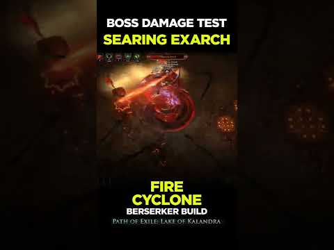 BOSS DAMAGE TEST - FIRE CYCLONE BUILD | PoE Builds | #shorts #pathofexile #poe