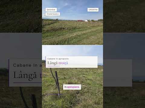 Teren extravilan 1500 mp Selimbar-langa troita — Video