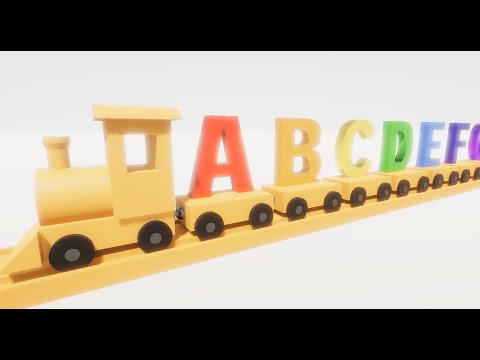 Learn the ABCs with a Wooden Toy Train