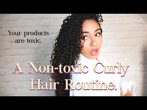 A CLEAN Curly Hair Routine *NON-TOXIC*