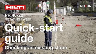 Nivela cu laser rotativ pentru panta unica Hilti PR 40-22