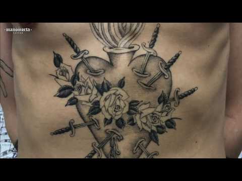 Hand Poked Tattoo Timelapse by Silvia Placenta