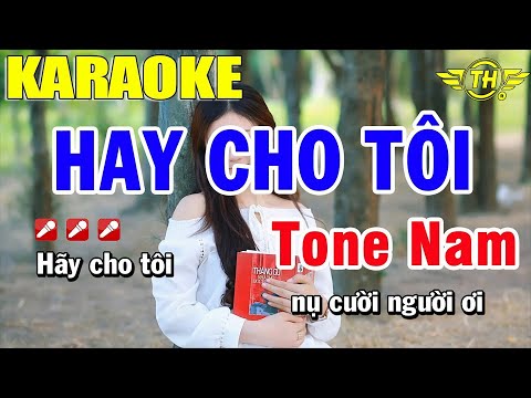 Karaoke Hãy Cho Tôi Tone Nam Nhạc Sống | Trọng Hiếu