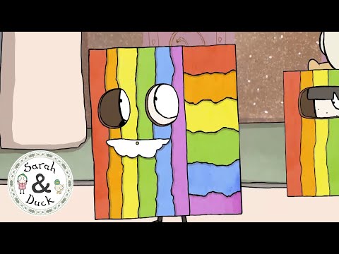 Rainbow Race 🌈 | Sarah & Duck | Quacky Flappy Clips