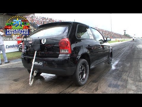 Gol turbo DT-A recorde - Marcelo "Tuxo" Prezotto - 20º Festival Força Livre de Arrancada 2013