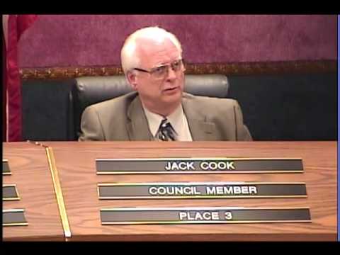 Councilman Cook comments on Building During Poor Economic Times