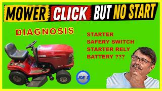 Riding Mower Just Clicks No Start! Diagnosis