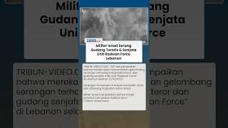 Tuduh Hizbullah Bahayakan Warga, Israel Gempur Gudang Senjata Unit Radwan Force di Lebanon
