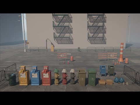 Asset Store - City Street Props Demo